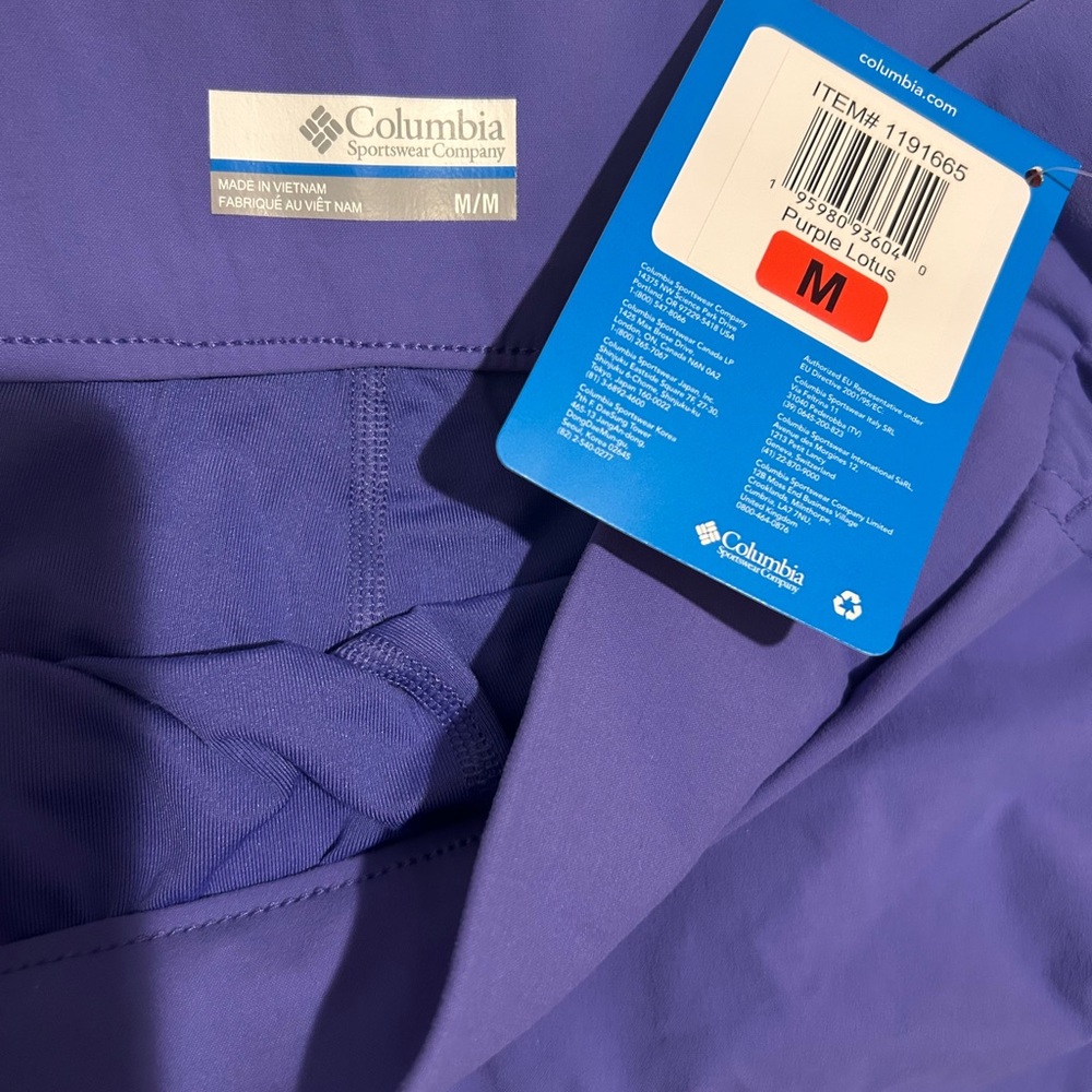 Columbia Purple Omni-Shade shorts